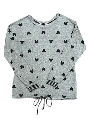 Disney Mickey Mouse Grey Lightweight Sweatshirt Size Small